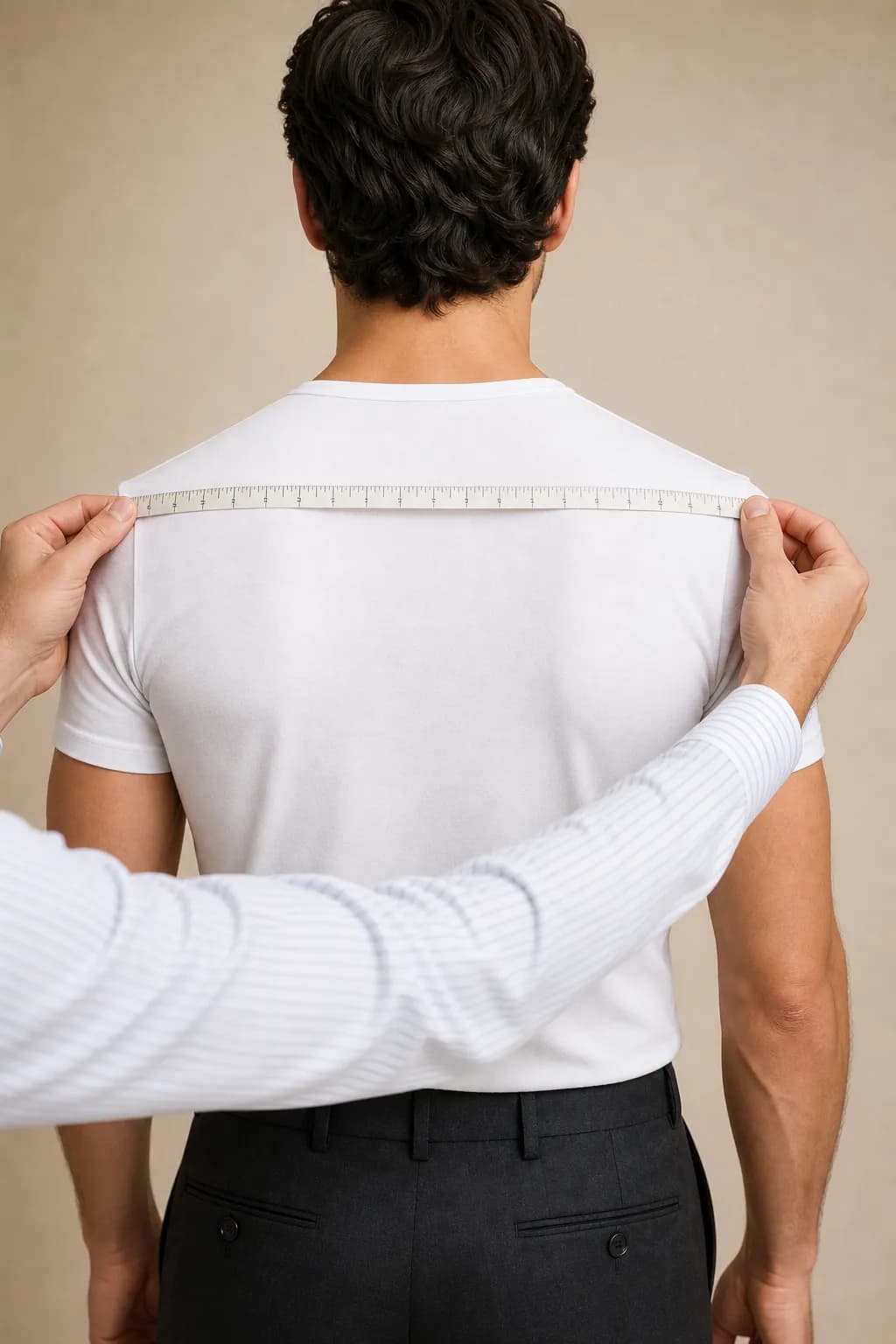 روش اندازهگیری عرض شانه برای کت